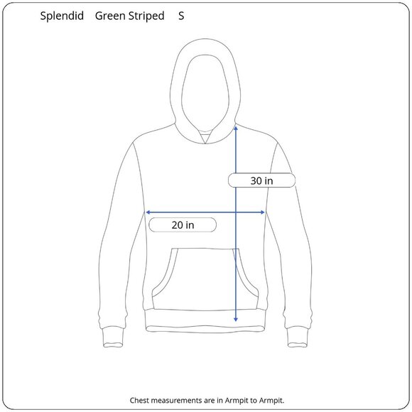 Splendid Green Striped Hoodie Top Small Soft Lounge Coastal Normcore Casual - Picture 2 of 8